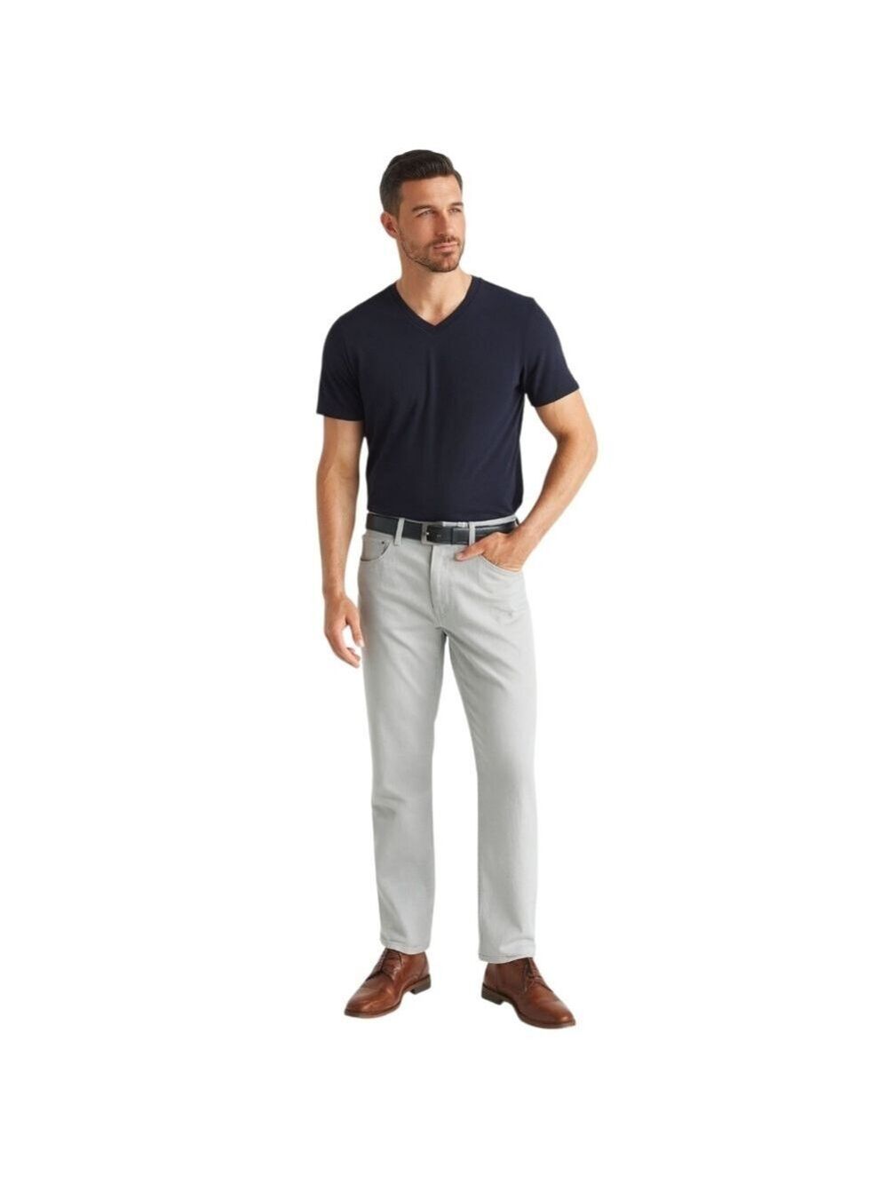 Dockers Men's Light Tan Twill Regular Fit Straight Leg Jeans Pants Size 34 x 34